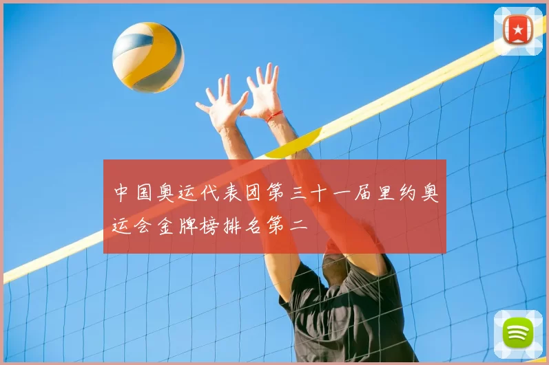 中国奥运代表团第三十一届里约奥运会金牌榜排名第二